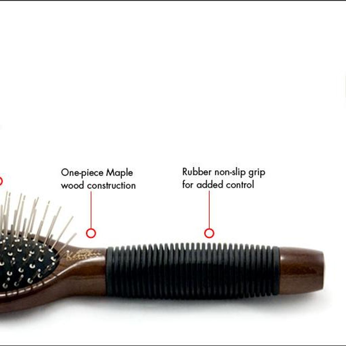 KENCHII - Metal Pin oval Brush Large